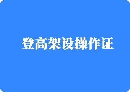 东北老女人橾逼视频黄色片登高架设操作证